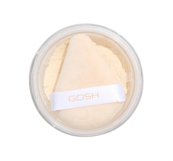 Gosh Bake'n Set Powder sypki puder utrwalający z trójkątnym puszkiem 002 Soft Yellow 15 g