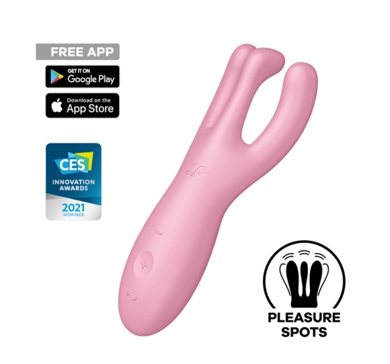 Satisfyer Threesome 4 potrójny wibrator z możliwością sterowania aplikacją na smartfon