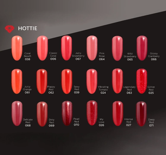 Semilac Hottie lakier hybrydowy 024 Vibrating Tomato 7 ml