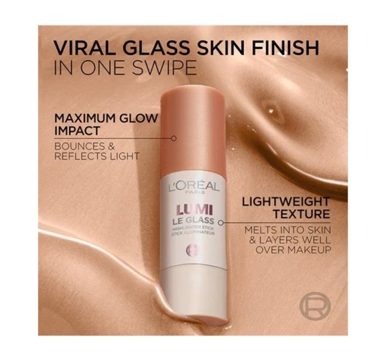 L'Oréal Paris Lumi Le Glass rozświetlacz w sztyfcie 620 Glassy Pink Ballet 5 g