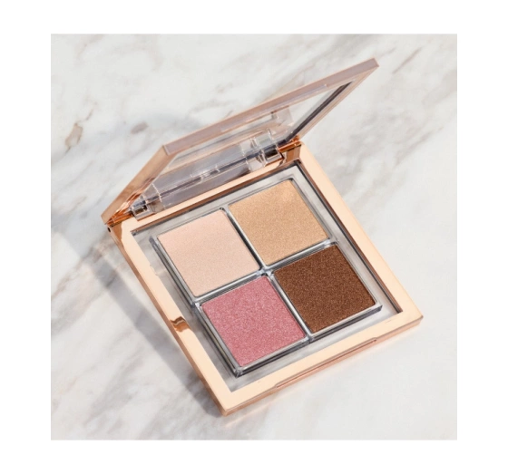 Gosh Glow Palette paleta rozświetlaczy do twarzy 001 Fourfilled 11,6 g