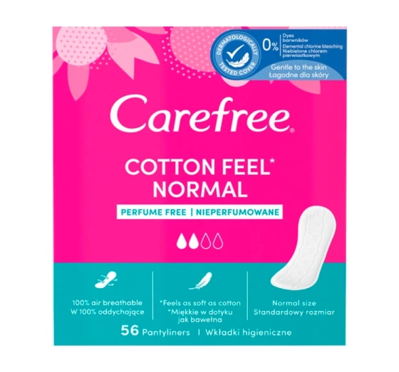 Carefree Cotton wkładki higieniczne bezzapachowe 56 sztuk