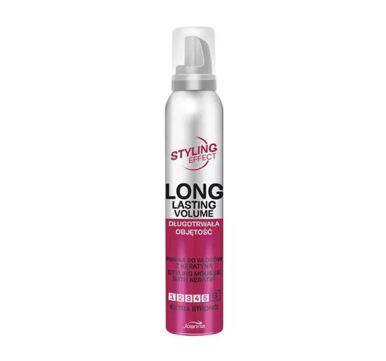 Joanna Styling Effect pianka do włosów długotrwała objętość Extra Strong 150ml