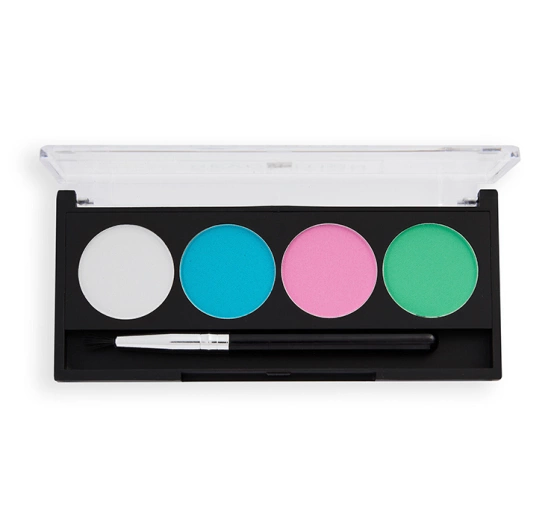 Makeup Revolution Graphic Liners paleta eyelinerów aktywowanych wodą Pastel Dream 5,4g