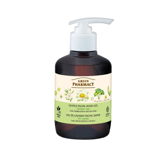 Green Pharmacy matujący żel do mycia twarzy Zielona Herbata 270 ml