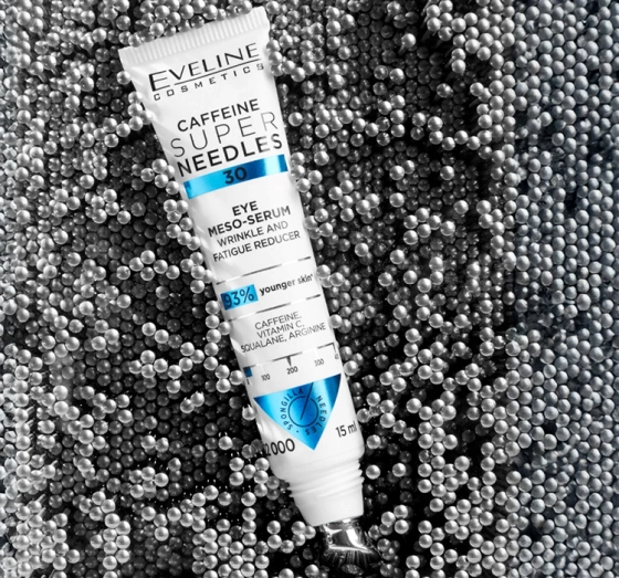 Eveline Cosmetics Super Needles Caffeine 30 mezo-serum pod oczy reduktor zmarszczek i objawów zmęczenia 15 ml