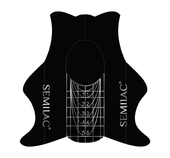 Semilac Shaper Slim Nail Forms szablony do przedłużania paznokci 100 szt
