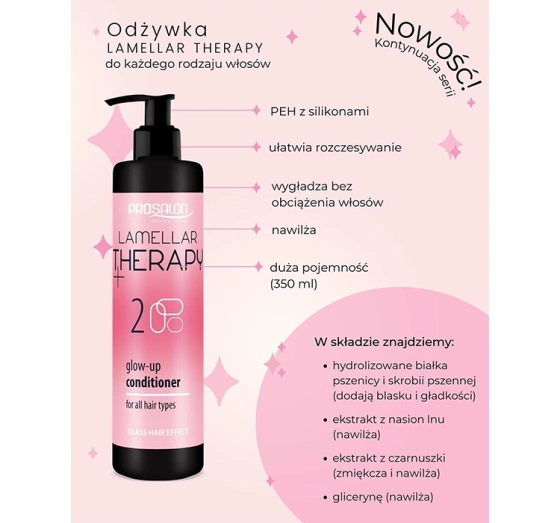 PROSALON PROFESSIONAL ROZŚWIETLAJĄCA ODŻYWKA DO WŁOSÓW 350ML
