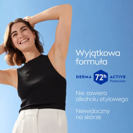 NIVEA Black&White Invisible Fresh antyperspirant roll-on dla kobiet 50 ml