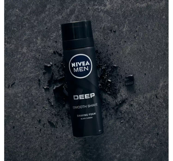 NIVEA MEN Deep pianka do golenia z węglem 200 ml