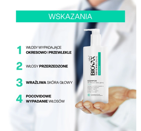 Biovax Trychologic Wypadanie szampon do włosów 200 ml