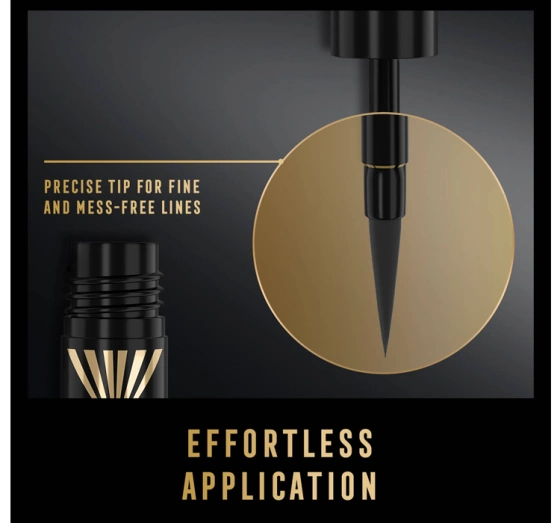 Max Factor Masterpiece wodoodporny eyeliner w płynie 01 Black 1,7 ml