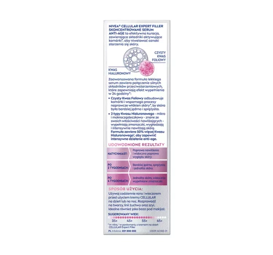 NIVEA Cellular Expert Filler skoncentrowane serum anti-age do twarzy 40 ml