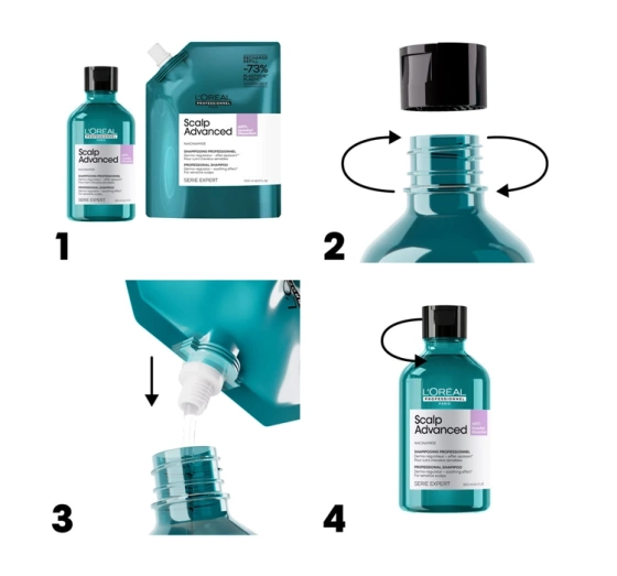 L'Oréal Professionnel Serie Expert Scalp Advanced kojący szampon do włosów refill 500 ml