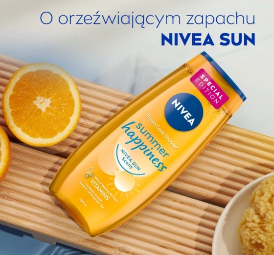 NIVEA Fresh Care Summer Happiness odświeżający żel po prysznic 250 ml