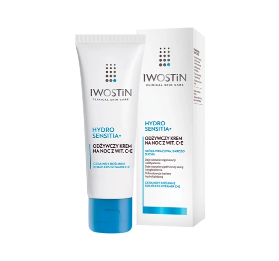 Iwostin Hydro Sensitia krem na noc z witaminą C i E 50 ml