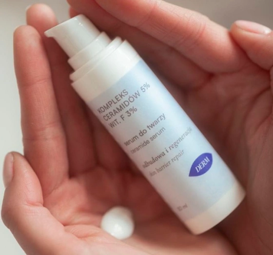 Mohani Derm do twarzy z kompleks ceramidów 5% witamina F 3% 30ml