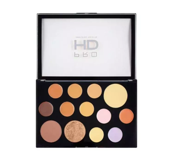 Makeup Revolution Pro HD paleta do makijażu twarzy Medium Dark