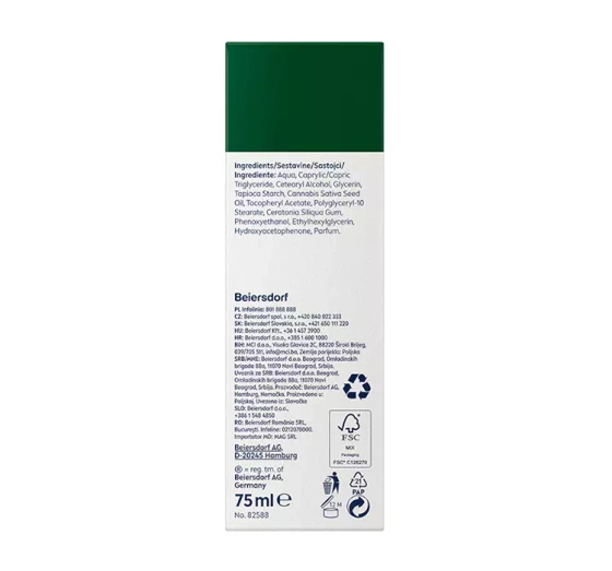 NIVEA MEN Sensitive Pro nawilżający krem do twarzy z nasionami konopi 75 ml