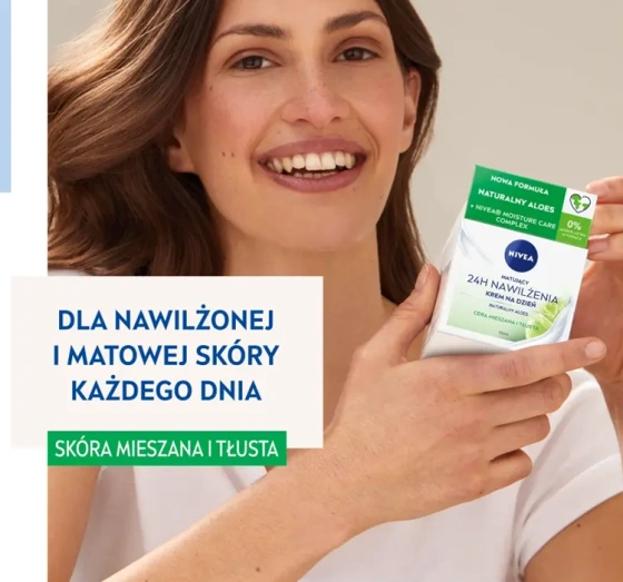 NIVEA 24h Nawilżenia matujący krem do twarzy 50 ml