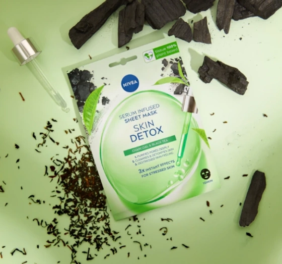 NIVEA Skin Detox oczyszczająca maska w płachcie 1 sztuka
