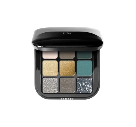 KIKO Milano Glamour Multi Finish mini paletka cieni 06 Green Vibes 2,5g