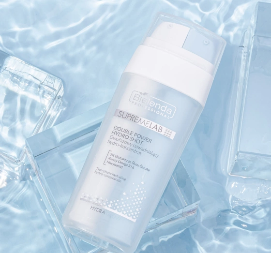 Bielenda Professional Supremelab Hydra Glow dwufazowy nawadniający hydro-koncentrat do twarzy 2x15 ml