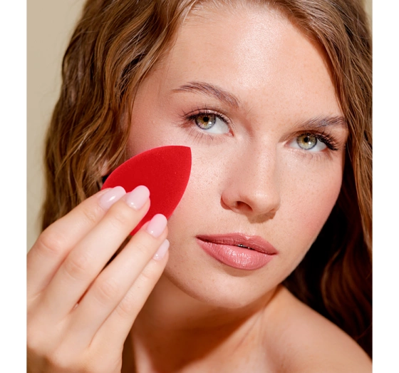 Ibra Makeup Blender Sponge gąbka do makijażu Czerwona