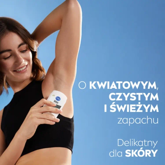 NIVEA Black&White Invisible Silky Smooth antyperspirant w sztyfcie dla kobiet 50 ml