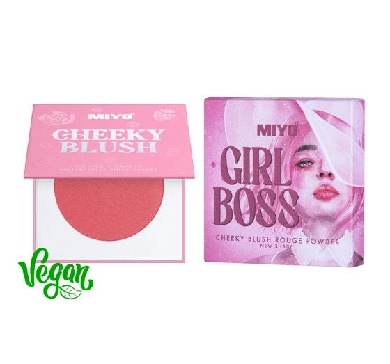Miyo x Oluczka Girl Boss Cheeky Blush rozświetlający róż do policzków 04 Legally Strawberry 5g