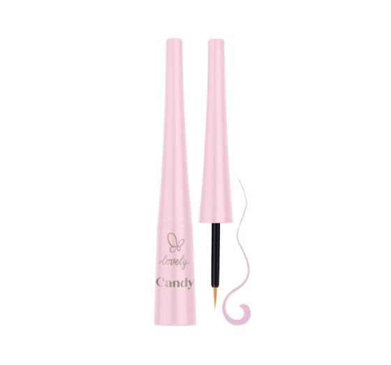Lovely Candy matowy eyeliner z precyzyjnym pędzelkiem Różowy
