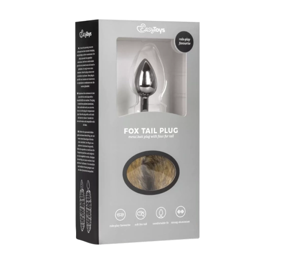 EasyToys zatyczka analna z ogonem S