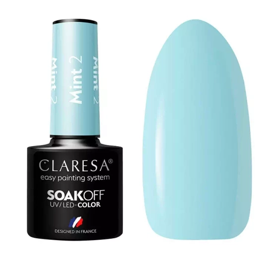 Claresa hybrydowy lakier do paznokci Mint 2 5 g