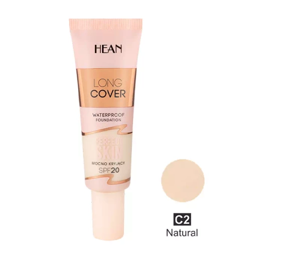 Hean Long Cover wodoodporny podkład kryjący SPF20 C2 Natural 25 ml
