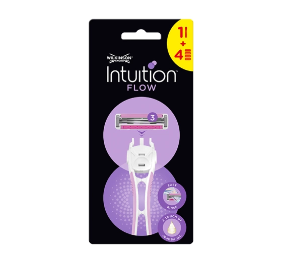 Wilkinson Sword Intuition Flow maszynka do golenia dla kobiet rączka 4 wkłady