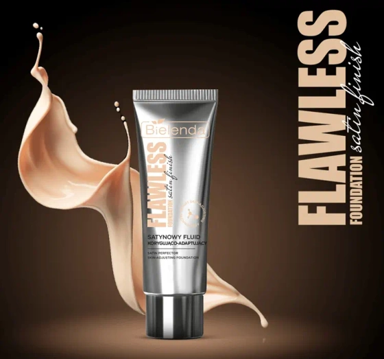 Bielenda Flawless Foundation satynowy fluid korygująco-adaptujący 02 Vanilla 30 g
