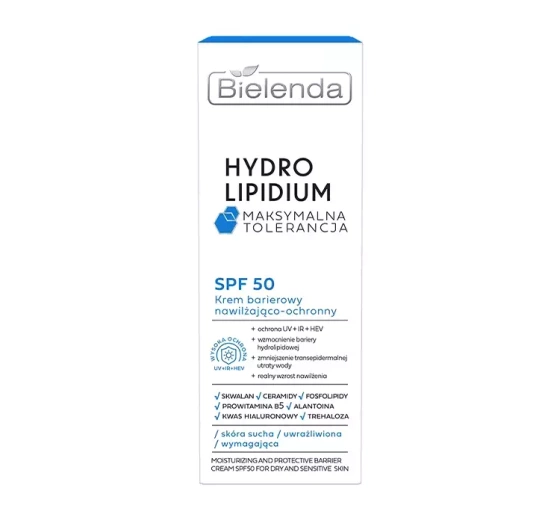Bielenda Hydro Lipidium nawilżająco-ochronny krem barierowy SPF50 30 ml