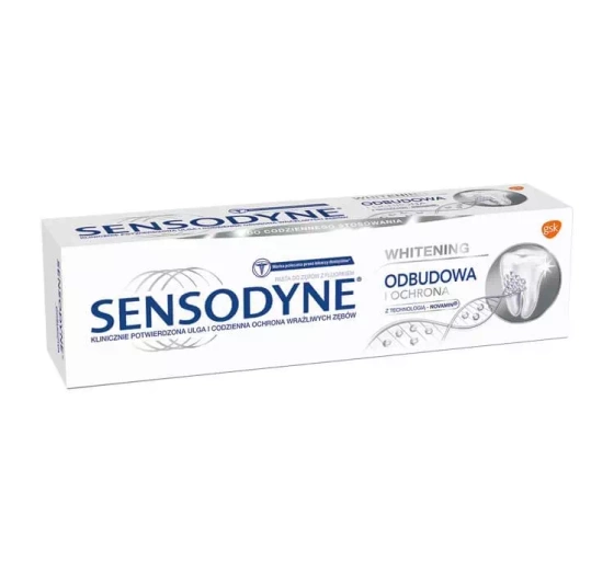 Sensodyne Odbudowa i Ochrona whitening pasta do zębów nadwrażliwych 75 ml
