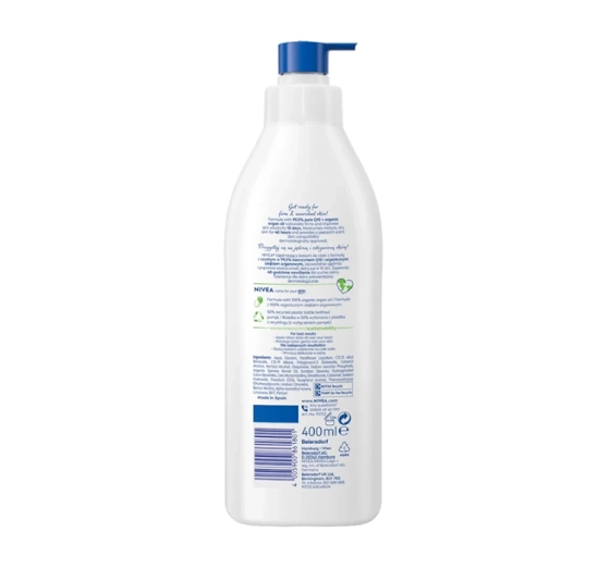 NIVEA Q10 Plus Argan Oil ujędrniający balsam do ciała do skóry suchej i bardzo suchej 400 ml