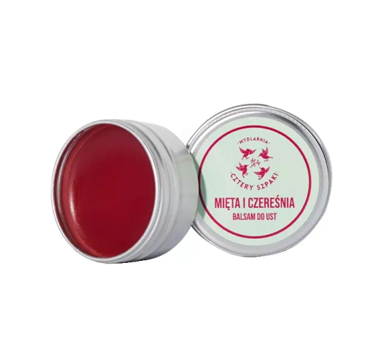 Mydlarnia Cztery Szpaki balsam do ust Mięta i Czereśnia 15ml