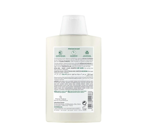 Klorane Organiczny Owies szampon do włosów każdego rodzaju 200 ml