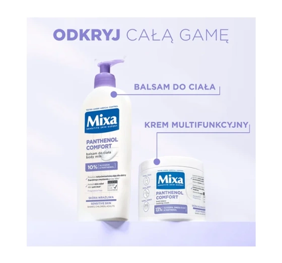 Mixa Panthenol Comfort kojący balsam do ciała skóra wrażliwa 400 ml