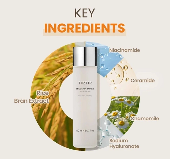 TIRTIR Milk Skin Toner mleczny tonik nawilżający do twarzy 150ml