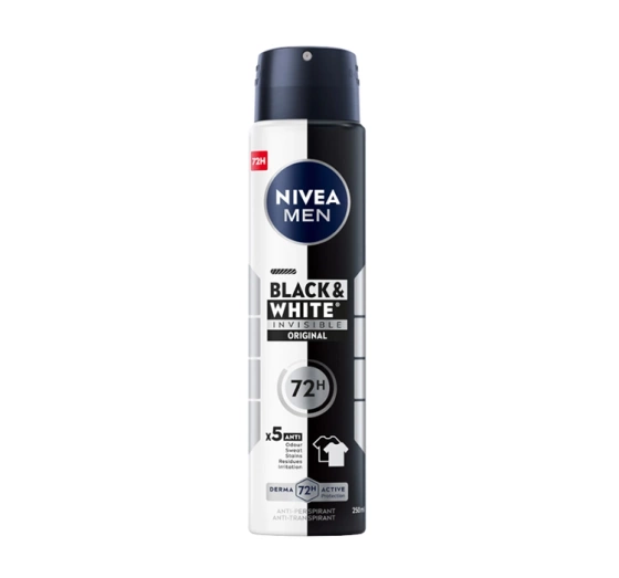 NIVEA MEN Black&White Invisible Original antyperspirant w sprayu dla mężczyzn 250 ml