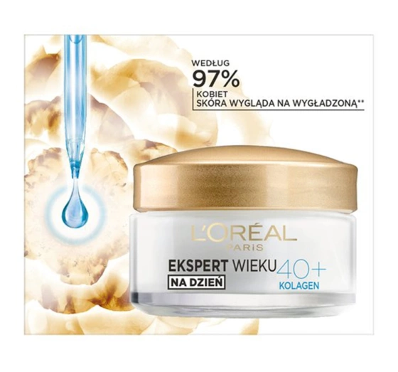L'Oréal Paris Ekspert Wieku przeciwzmarszczkowy krem wygładzający na dzień 40 50 ml