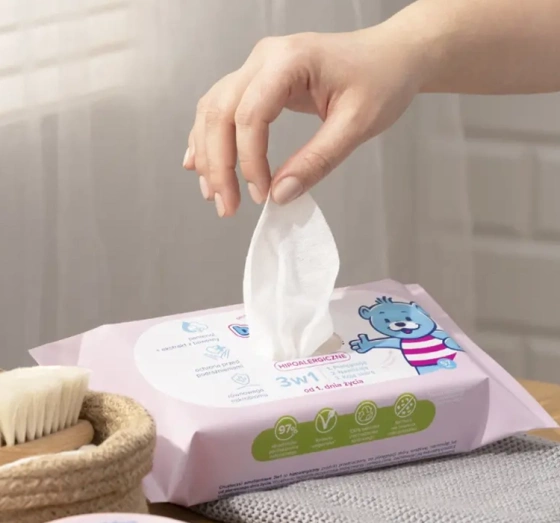 Bambino hipoalergiczne chusteczki emolientowe 3w1 57 szt