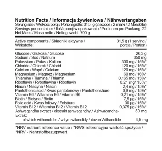 Allnutrition Isotonic napój izotoniczny Iced Tea-Peach 700 g
