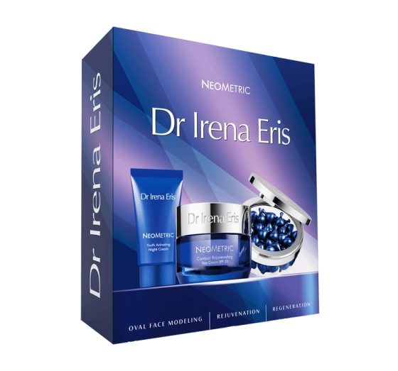 Dr Irena Eris Neometric zestaw krem na dzień 50 ml krem na noc 30 ml kapsułki 45 sztuk