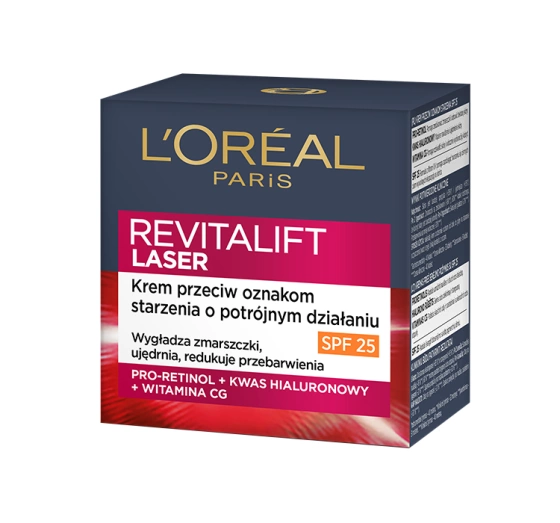 L'Oréal Paris Revitalift Laser X3 krem przeciwstarzeniowy o potrójnym działaniu SPF25 50 ml