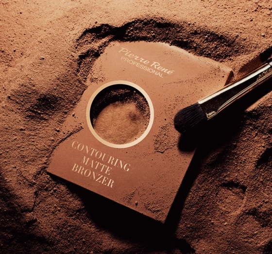 PIERRE RENE CONTOURING MATTE BRONZER WYPIEKANY PUDER BRĄZUJĄCY 10G